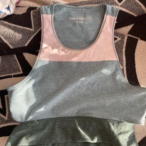 OV crop top bra tricolor